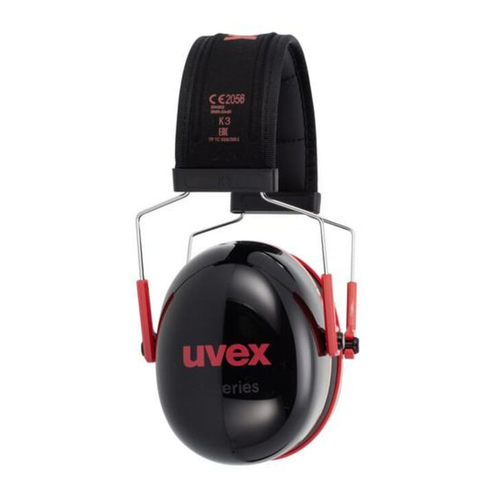 uvex Protection auditive uvex K3, noir, rouge, SNR 33 dB, taille S, M, L