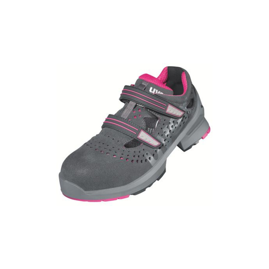 Uvex Sandale grau/pink uvex 1 ladies, S1