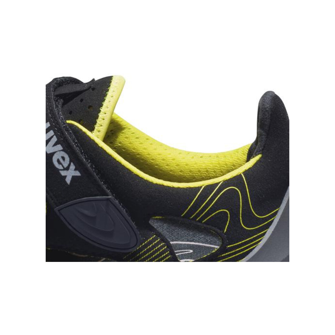 uvex Sandalen 1 G2 S1 schwarz gelb Weite 10 Gr. 36