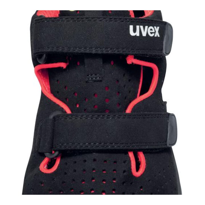 uvex Sandalen 1 G2 S1 schwarz rot Weite 11 Größe 46