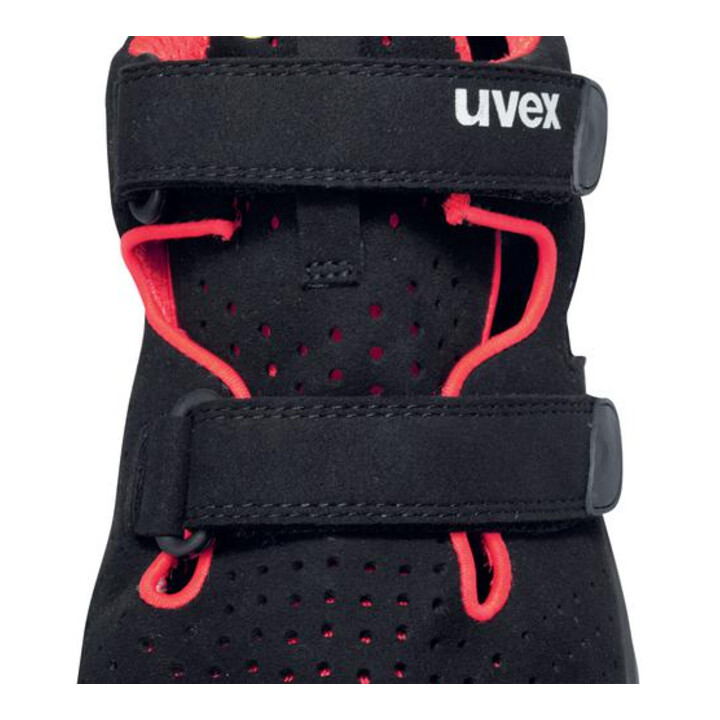 uvex Sandalen 1 G2 S1 schwarz rot Weite 14 Größe 41