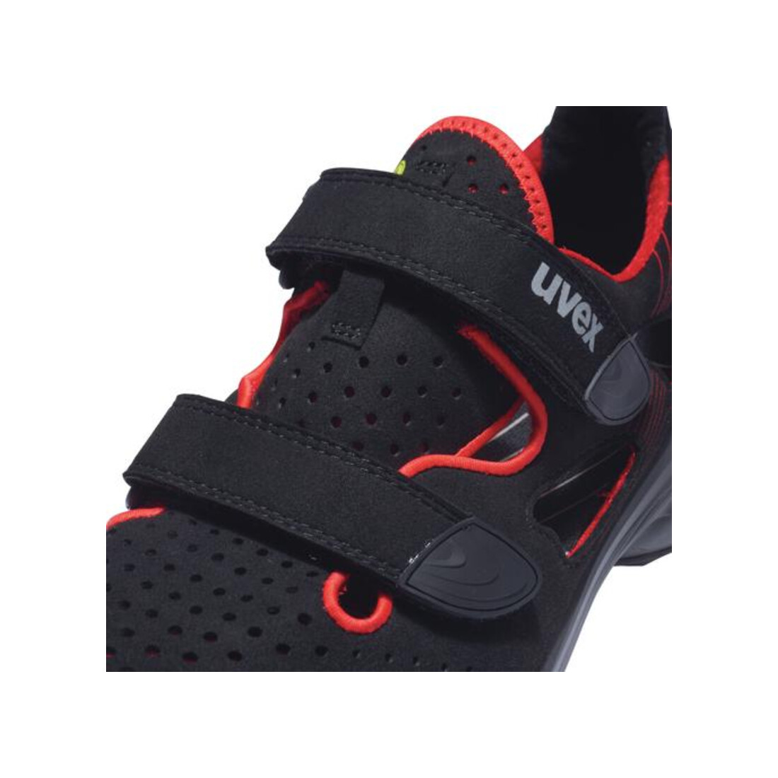 uvex Sandalen 1 G2 S1P schwarz rot Weite 14 Größe 51