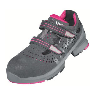 uvex Sandalen 1 ladies S1 grau pink Weite 10 Gr. 37