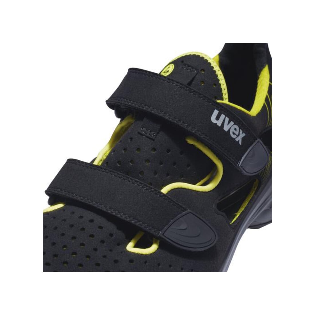 uvex Sandales 1 G2 S1 noir jaune largeur 10 taille 38