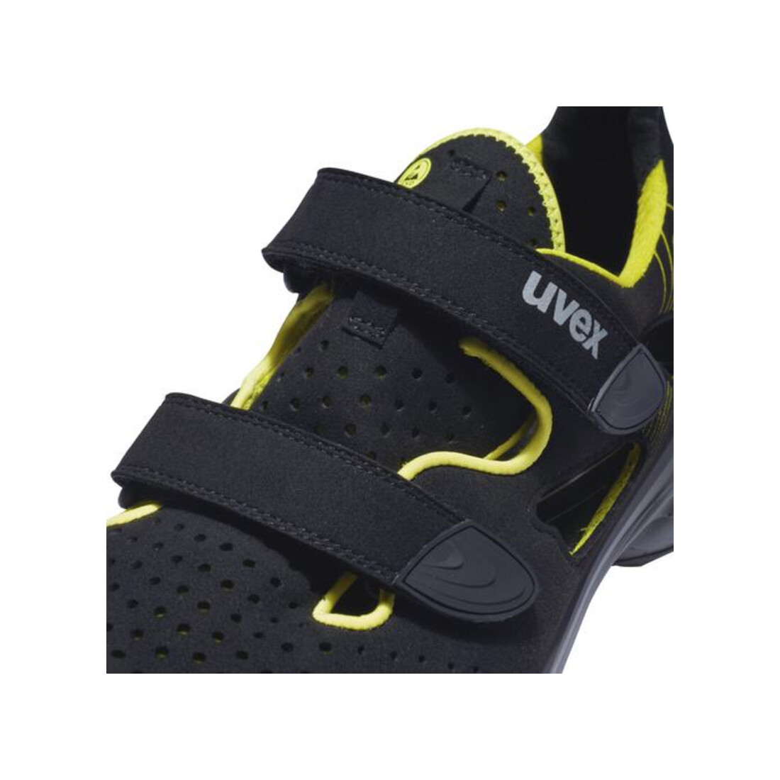 uvex Sandales 1 G2 S1 noir jaune largeur 11 taille 35