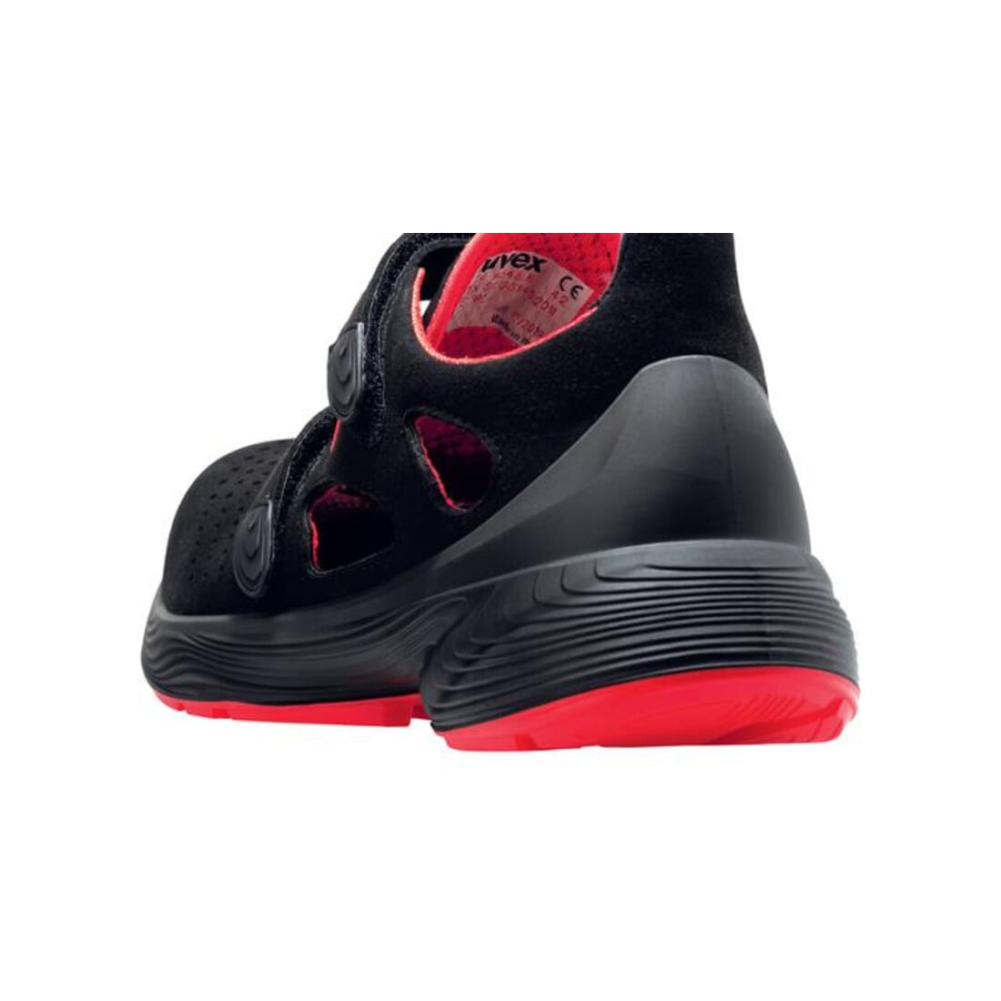 uvex Sandales 1 G2 S1 noir rouge largeur 12 taille 45