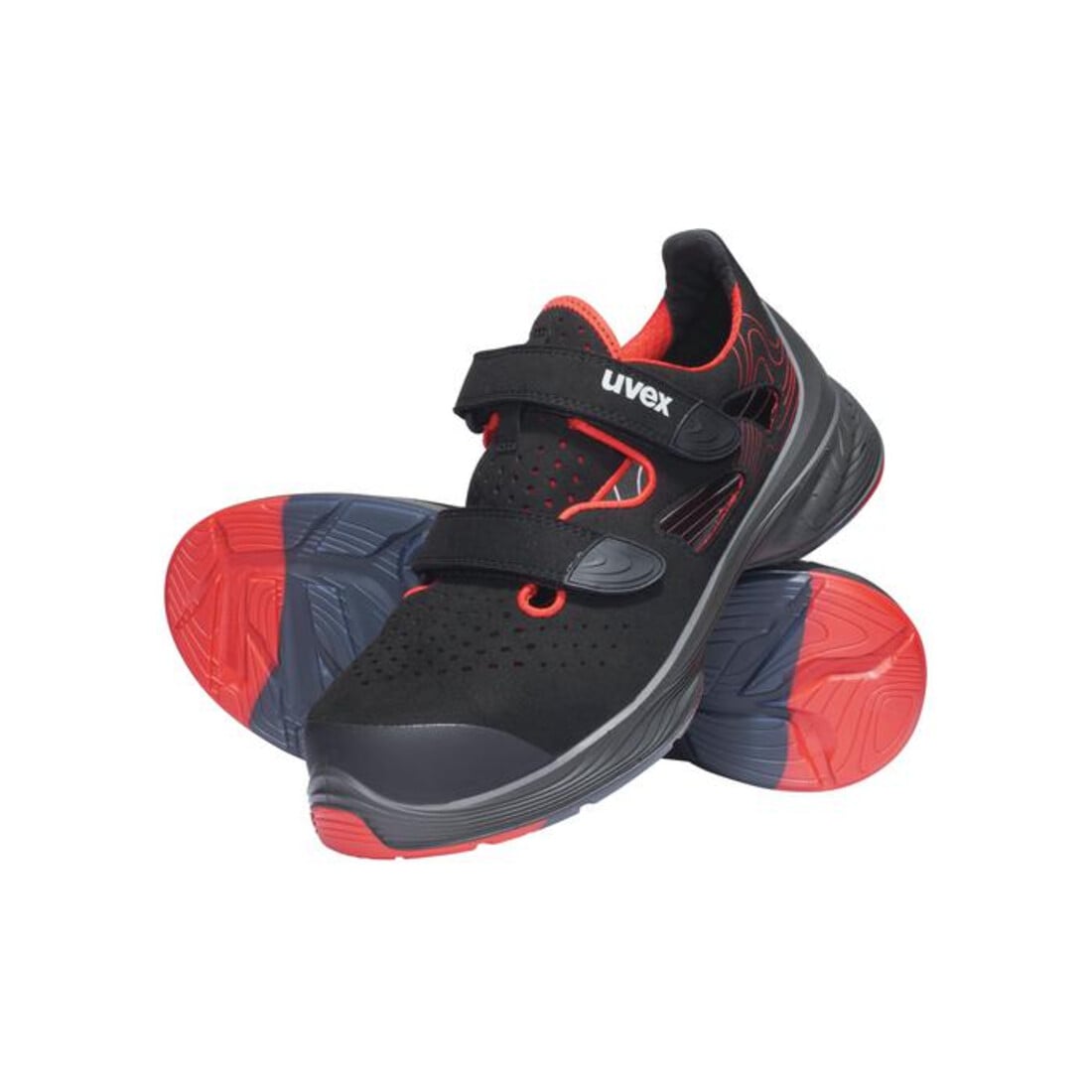 Sandales de sécurité Uvex S1P SRC uvex 1 G2 en micro-daim, bouchon en plastique uvex xenova®.