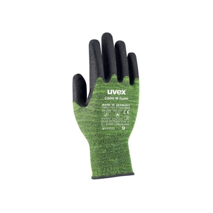 uvex Schnittschutzhandschuhe uvex bamboo Twinflex, High Performance Elastomer (HPE), SoftGrip-Foam-Beschichtung, Größe 9