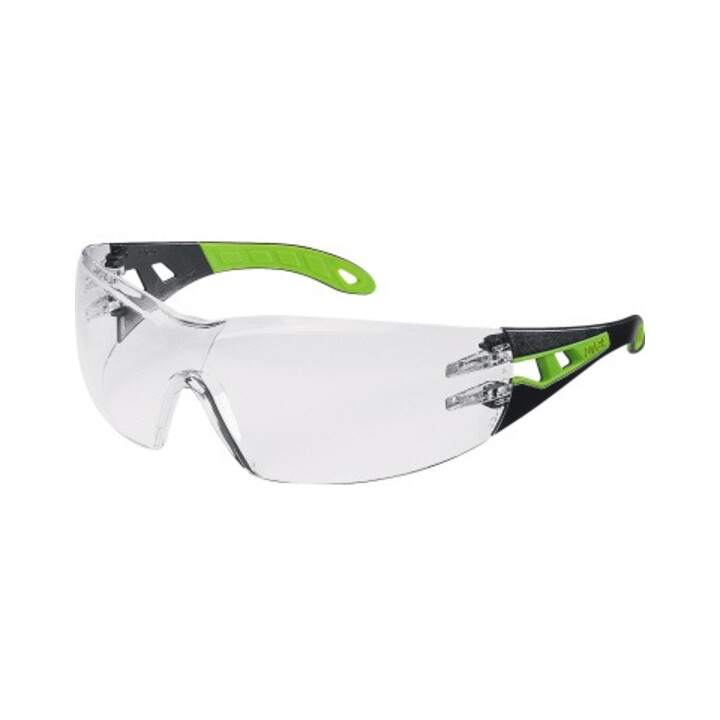 uvex Schutzbrille pheos 9192 225 HC/AF farblos schwarz/grün