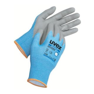 Uvex Schutzhandschuhe uvex phynomic C5, Innenhand und Fingerspitzen mit Aqua-Polymer-Schaum-Beschichtung
