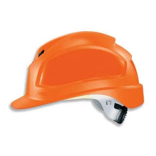 Uvex Schutzhelm uvex pheos, Größe 52 cm - 61 cm, orange, langer Schirm