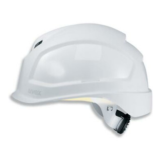 Uvex Schutzhelm uvex pheos, Größe 52 cm - 61 cm, weiß, kurzer Schirm