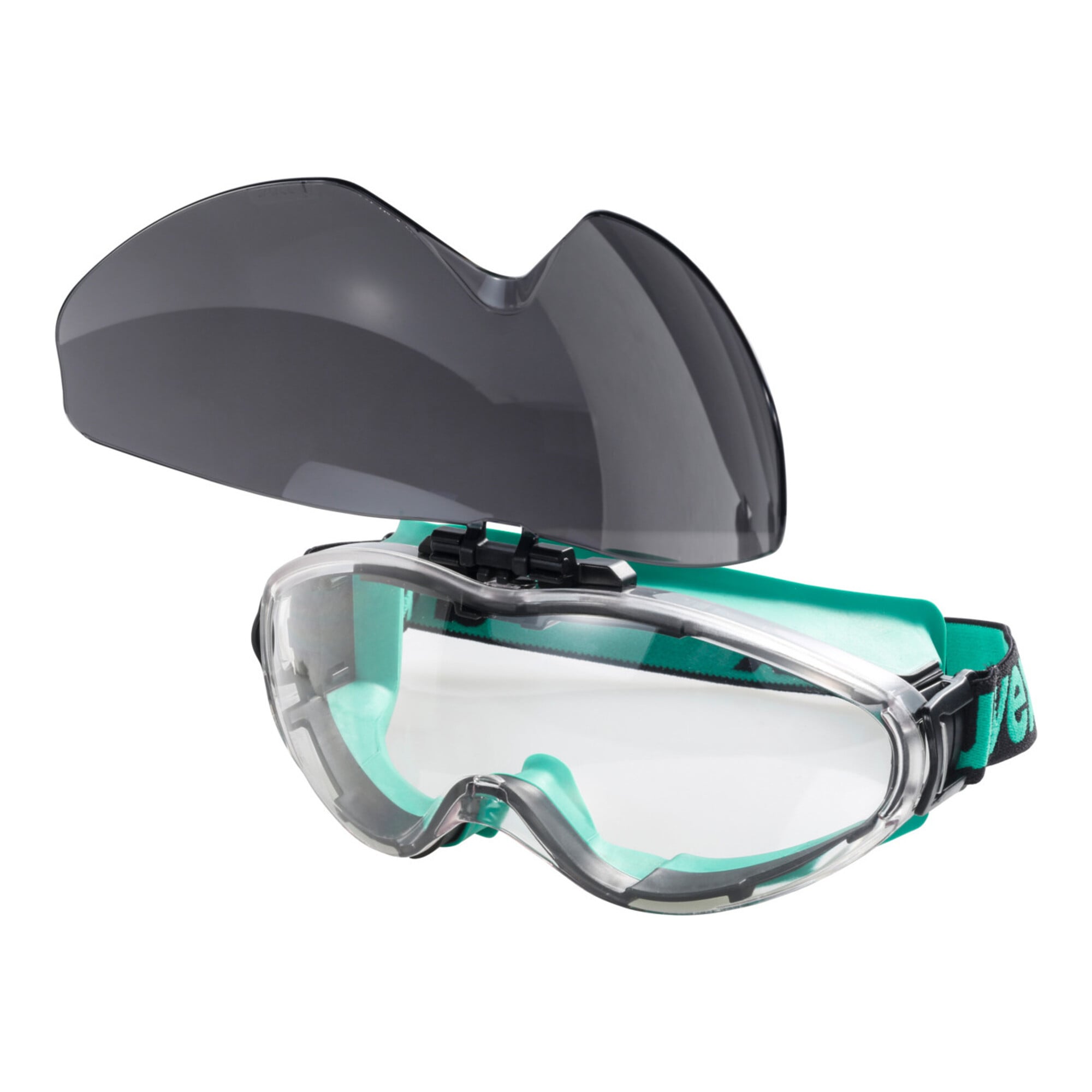 Uvex Ultrasonic flip-up Schweißer-Vollsicht-Schutzbrille, Schutzstufe 5, klappbar