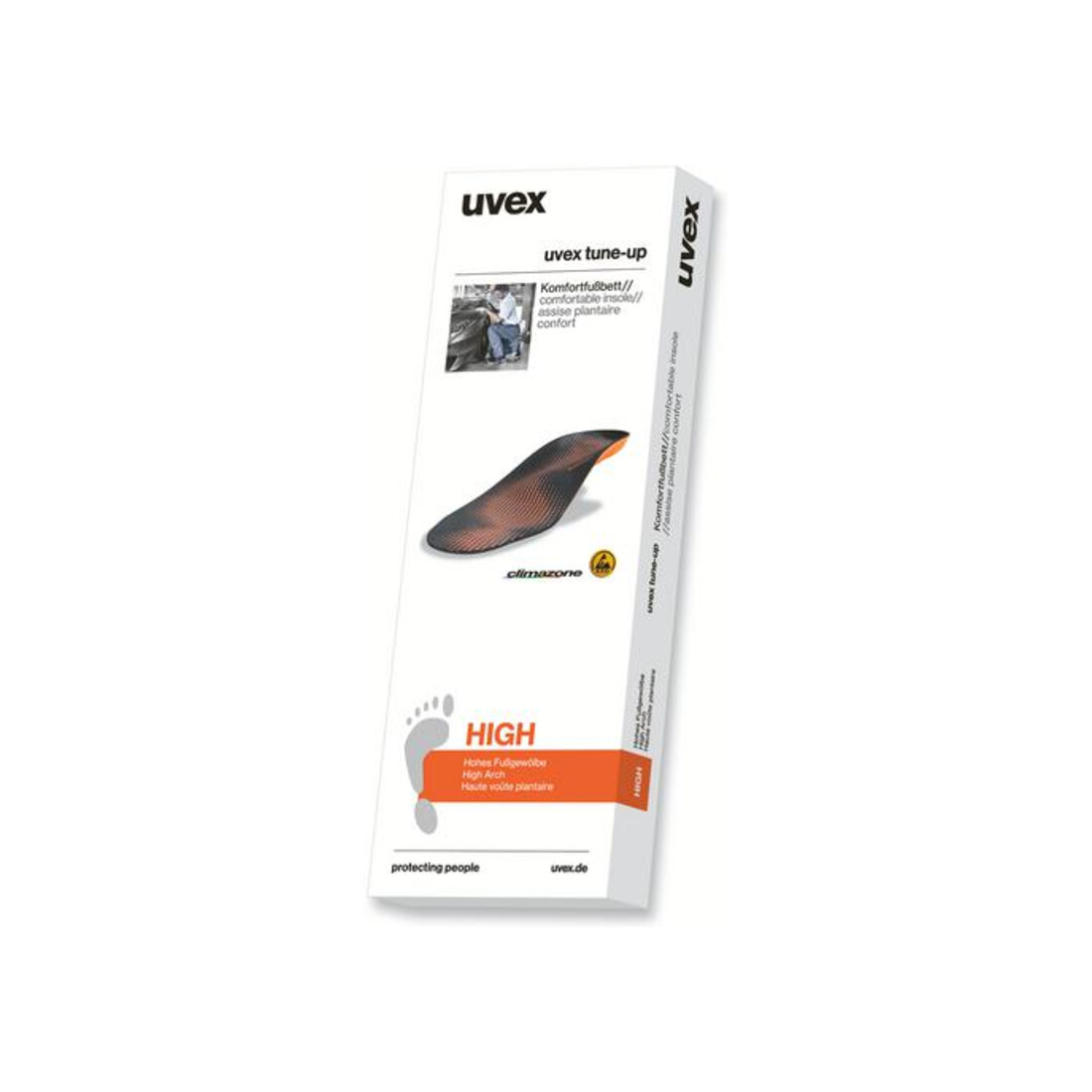 uvex Semelle intérieure 95286 noire orange largeur 11 taille 48