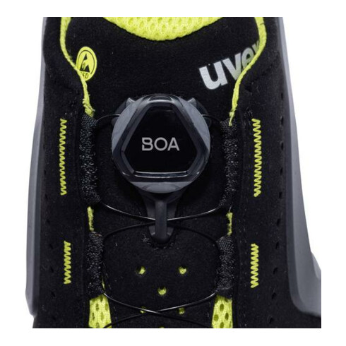Uvex Sicherheitshalbschuhe 65682 S1P SRC uvex 1 x-tended support, Weite 11, Größe 52 PUR-Sohle