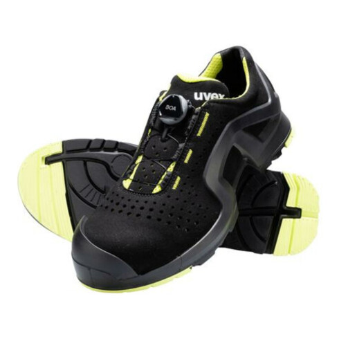 Uvex Sicherheitshalbschuhe 65682 S1P SRC uvex 1 x-tended support, Weite 11, Größe 52 PUR-Sohle