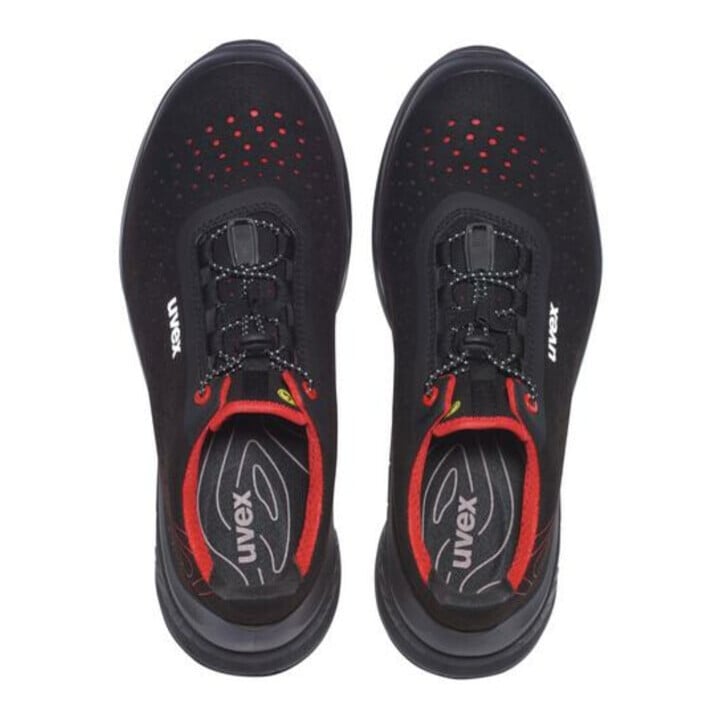 uvex Sicherheitshalbschuhe S1P SRC uvex 1 G2 aus Mikrovelours, uvex xenova® Kunststoffkappe, Weite 11, Größe 44