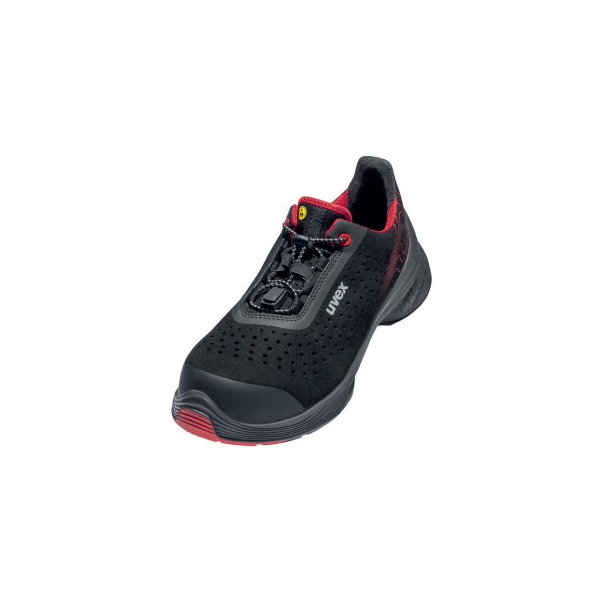 Uvex Sicherheitshalbschuhe S1P SRC uvex 1 G2 aus Mikrovelours, uvex xenova Kunststoffkappe, Weite 11, Größe 46