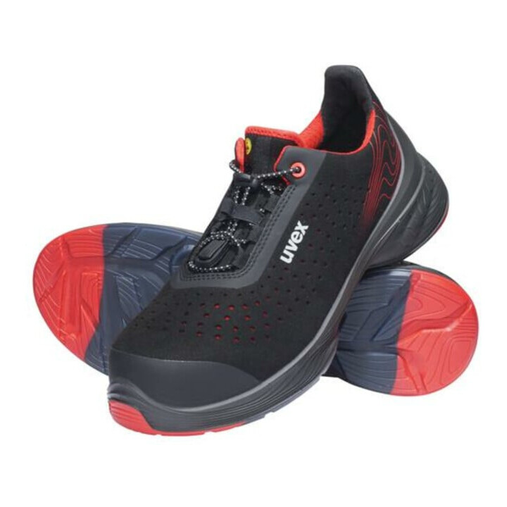 uvex Sicherheitshalbschuhe S1P SRC uvex 1 G2 aus Mikrovelours, uvex xenova® Kunststoffkappe, Weite 11, Größe 46