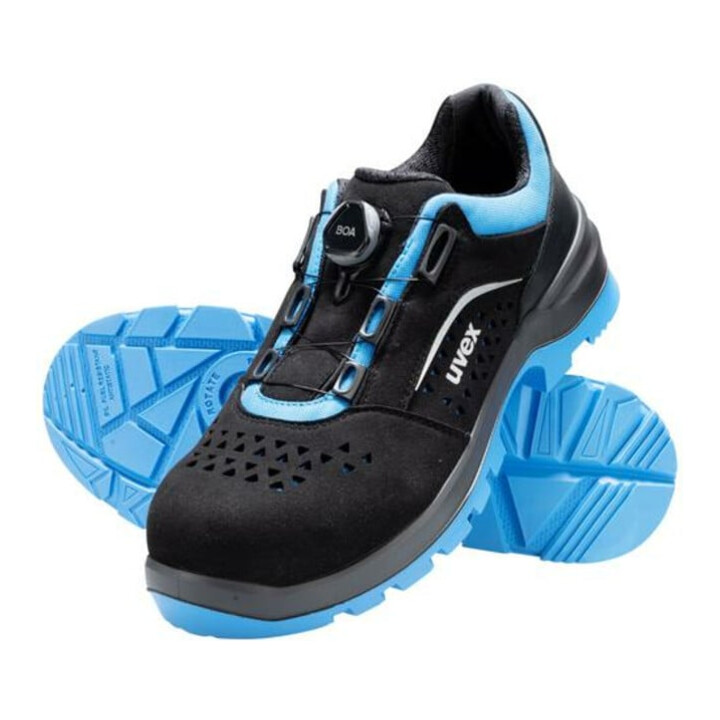uvex Sicherheitshalbschuhe S1P SRC uvex 2 xenova® aus BOA® Fit System, uvex xenova® Kunststoffkappe, Weite 11, Größe 40