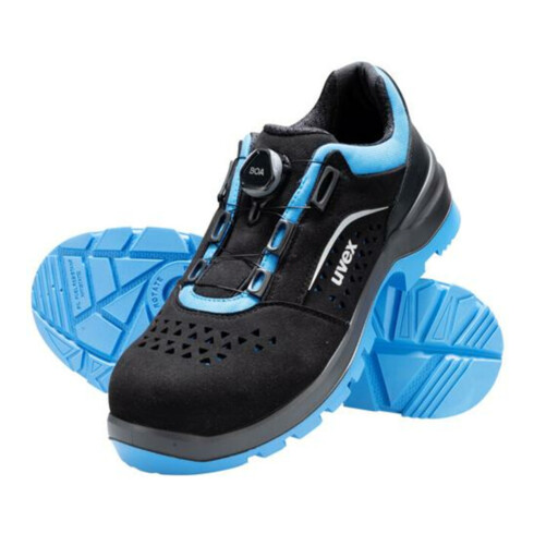 Uvex Sicherheitshalbschuhe S1P SRC uvex 2 xenova® aus BOA® Fit System, uvex xenova® Kunststoffkappe