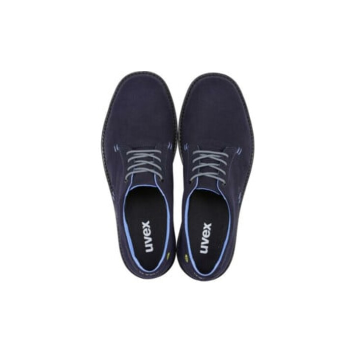 uvex Sicherheitshalbschuhe S3 SRC uvex 1 business aus Mikrovelours, Stahlkappe, Weite 11, Größe 43