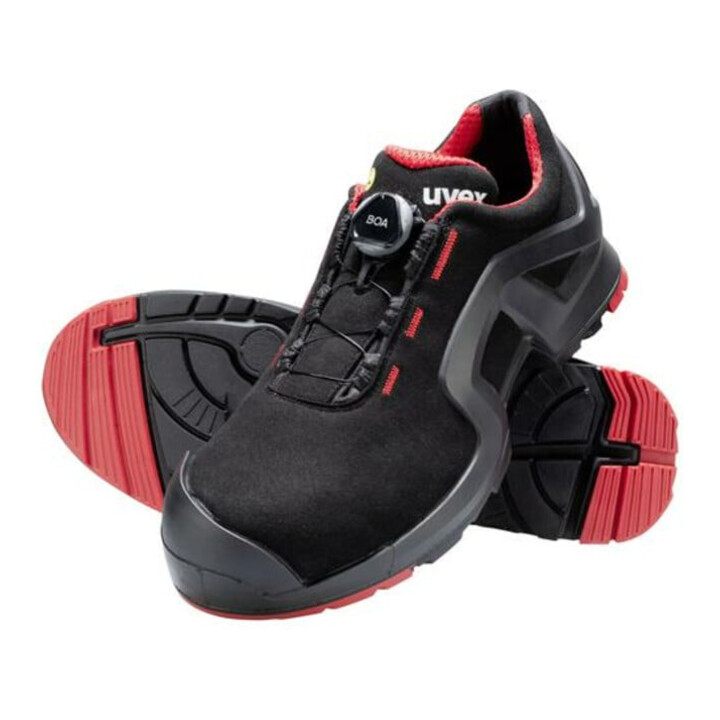 uvex Sicherheitshalbschuhe S3 SRC uvex 1 x-tended support aus Mikrovelours, uvex xenova® Kunststoffkappe, Weite 11, Größe 41