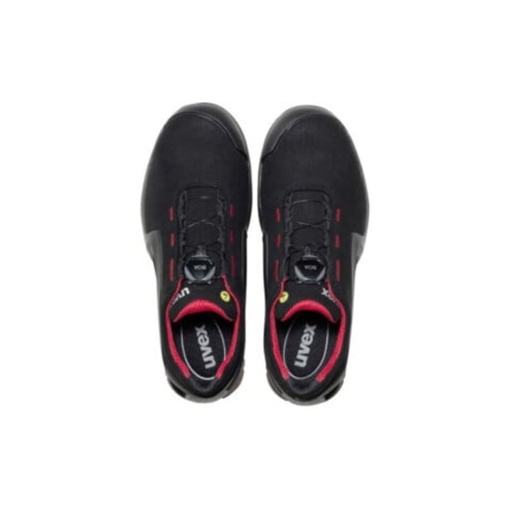 uvex Sicherheitshalbschuhe S3 SRC uvex 1 x-tended support aus Mikrovelours, uvex xenova® Kunststoffkappe, Weite 11, Größe 42