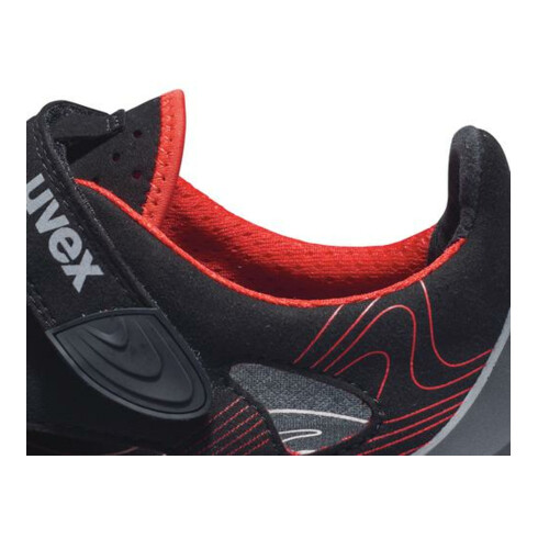 Uvex Sicherheitssandalen S1P SRC uvex 1 G2 aus Mikrovelours, uvex xenova® Kunststoffkappe