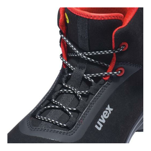 Uvex Sicherheitsstiefel S3 SRC uvex 1 G2 aus Mikrovelours, uvex xenova® Kunststoffkappe, Weite 11, Größe 37