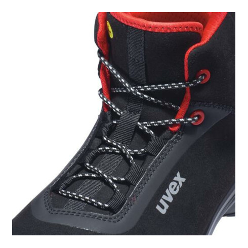 Uvex Sicherheitsstiefel S3 SRC uvex 1 G2 aus Mikrovelours, uvex xenova® Kunststoffkappe, Weite 11, Größe 39