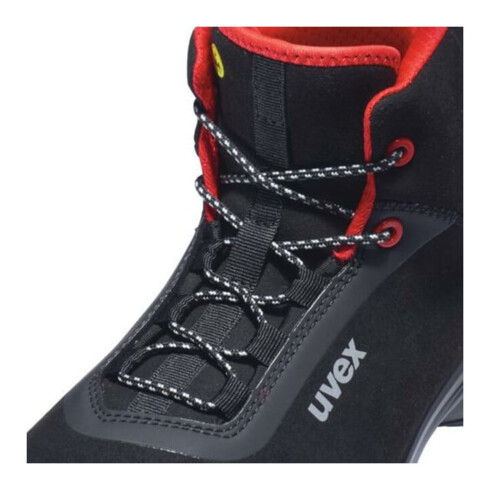 Uvex Sicherheitsstiefel S3 SRC uvex 1 G2 aus Mikrovelours, uvex xenova® Kunststoffkappe, Weite 11, Größe 46