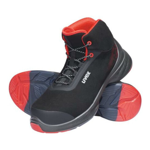 Uvex Sicherheitsstiefel S3 SRC uvex 1 G2 aus Mikrovelours, uvex xenova® Kunststoffkappe, Weite 11, Größe 46