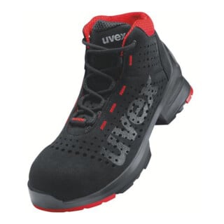 uvex Stiefel 1 S1 85478 schwarz rot Weite 11 Gr. 49
