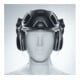 uvex visor pheos faceguard, incolore, visière en polycarbonate UV400 avec protection auditive