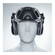 uvex visor pheos faceguard, incolore, visière en polycarbonate UV400 avec protection auditive-2