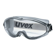 Uvex Vollsichtbrille ultrasonic, UV400 farblos supravision excellence schw/grau