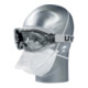 Uvex Vollsichtbrille ultrasonic, UV400 farblos supravision excellence schw/grau-3