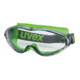 Uvex Vollsichtbrille ultrasonic, UV400 farblos supravision extreme grau/lime-1
