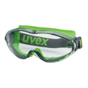 Uvex Vollsichtbrille ultrasonic, UV400 farblos supravision extreme grau/lime