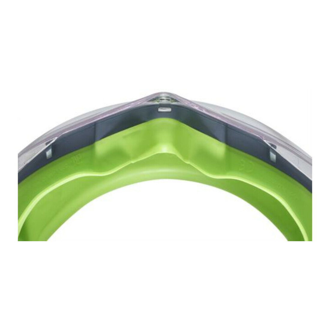 Uvex Vollsichtbrille ultrasonic, UV400 farblos supravision extreme grau/lime
