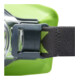 uvex Vollsichtbrille ultrasonic, UV400 farblos supravision extreme grau/lime