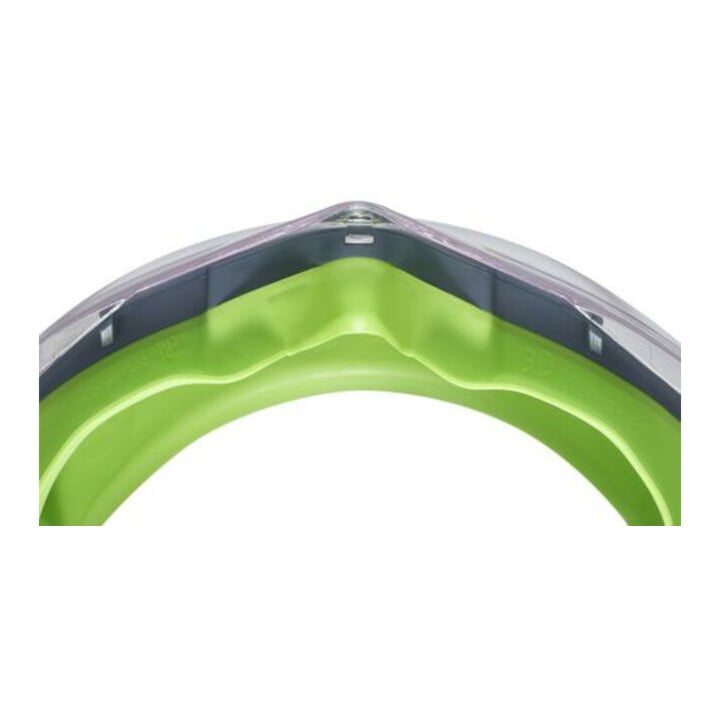 uvex Vollsichtbrille ultrasonic, UV400 farblos supravision extreme grau/lime