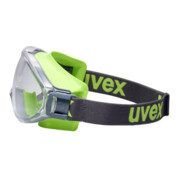 Uvex Vollsichtbrille ultrasonic, UV400 farblos supravision extreme grau/lime-5