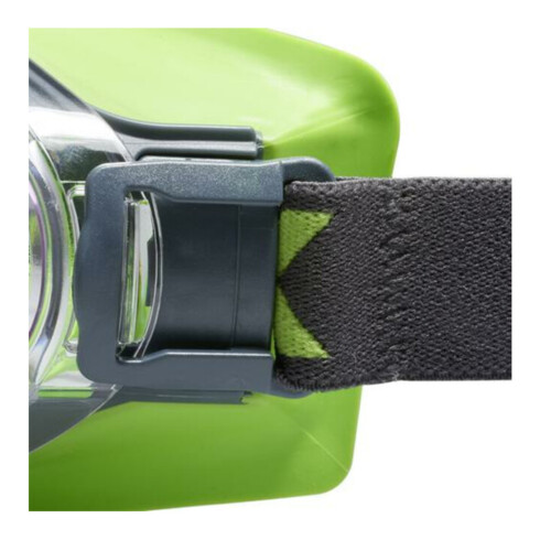 Uvex Vollsichtbrille ultrasonic, UV400 farblos supravision extreme grau/lime