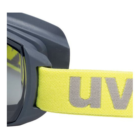 Uvex Vollsichtbrille uvex megasonic, Scheibentönung grau 23%, UV400