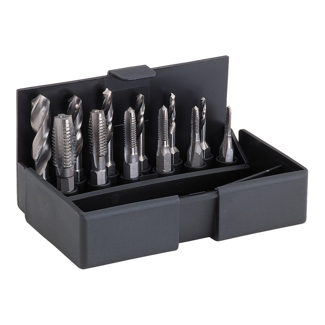 VÖLKEL Set d'embouts tarauds M3-M10 + foret hélicoïdal + porte-embout
