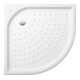 V&B 1/4-cercle bac à douche O.NOVO 90x90x5,5 cm, blanc-1