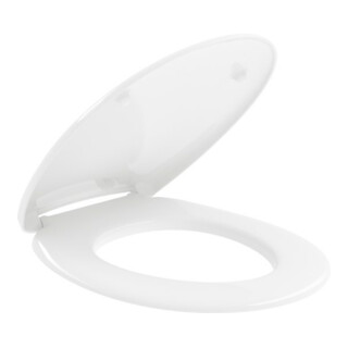 V&B Abattant WC Newo blanc, 36,3x44,5 cm, ovale, charnières à ES