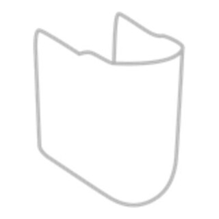 V&B Ablaufhaube O.Novo mit Befestigungsset, weiß